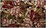 123 Creations C906C.3x5 Foot Black Magnolia Hooked Rug