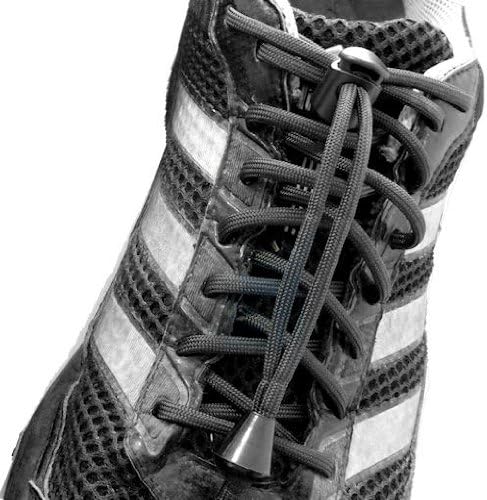 Slip on Laces Elastic Cord Boot or Shoe No Tie Shoelaces or Adjustable Belt up to 60 Inches Length Each One Size Fits All (Available in Many Colors)