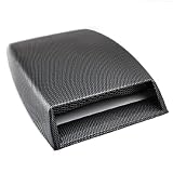 Carbon Fiber Look Sporty Look Car Bonnet Air Duct Scoop Flow Intake Turbo Hood Vent Decorative Cover Grille for 2000 2001 2002 2003 2004 2005 2006 2007 2008 Honda Civic 2007 2008 Honda Fit 2000 2001 2002 2003 2004 2005 GMC Jimmy 2000 2001 2002 2003 2004 2005 2006 2007 2008 Ford F-150 2000 2002 2003 2004 Chevrolet Astro 2001 2002 2003 2004 2005 2006 2007 2008 Kia Rio 2001 2005 Chevrolet Astro