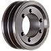 Martin Hi-Cap QD Sheave, 3V Belt Section, 2 Grooves, Class 30 Gray Cast Iron