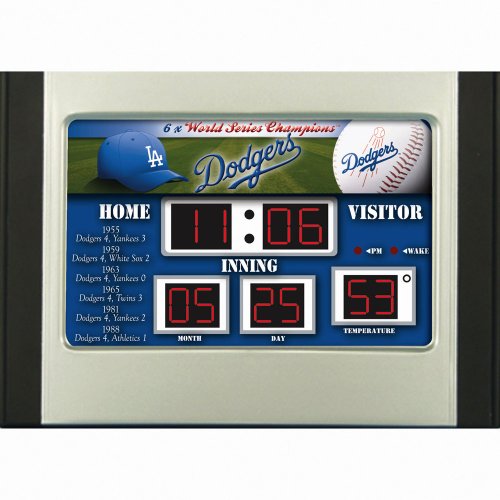 Los Angeles Dodgers Scoreboard Desk Clock