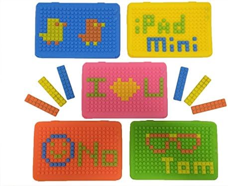 Floon(TM) DIY iPad mini2/mini3 Silicone Case/Cover with Stands: Shockproof Case Delivers the Ultimate Protection, Angle Adjustable for PERFECT Viewing, DIY & Customizable with YOUR Message---YELLOW