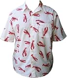 Seinfeld Cosmo Kramer Lobster Button-Up White Shirt