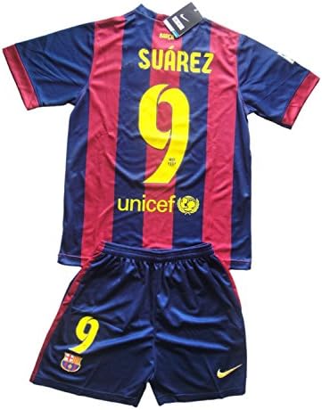 Suarez Barcelona 2014-2015 2-piece Soccer Kids Jersey Set, 7y - 8y