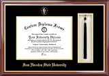 Sam Houston State University Bearkats - Embossed Seal - Tassel Box - Mahogany - Diploma Frame