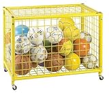 Champion Sports LRCL Locking Ball Storage Cart