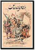Framed Art Poster 20x30, Judge Magazine: The Columbus of To-Day