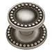 Brushed Satin Pewter Beaded Drawer Knobs - Set of 4 Image