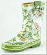 MissD - Women's Olive Hearts Rain Boots