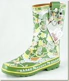 MissD - Women's Olive Hearts Rain Boots