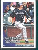 2010 Topps Baseball Card # 332 Brad Hawpe - Colorado Rockies - MLB Trading Card in Protective Screwdown Case!