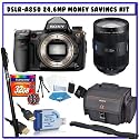 Sony Alpha DSLR-A850 Full Frame Digital SLR Camera + Sony 24 -70mm f/2.8 Carl Zeiss Vario Sonnar T Zoom Lens + Transcend 32GB CF + Sony Case + Travelers Starter Kit