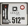 Lexar Media 512 MB CompactFlash HSS (40X) CF512-40-278