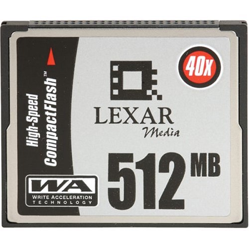 Lexar Media 512 MB CompactFlash HSS (40X) CF512-40-278