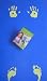 Yoga By The Dozen DVD & Children's Blue Yoga Mat with Hand & Feet Print