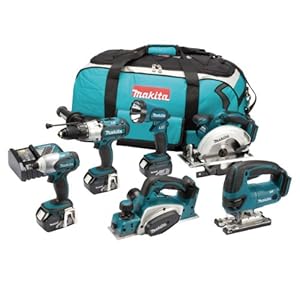 makita pack makita dk18009 lxt 6 outils 18v 3x3.0ah