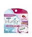 Schick Intuition Plus Renewing bikini Razor Refill - Pomegranate, 6-Count