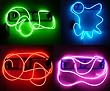 9ft Blue Neon Glowing Strobing Electroluminescent Wire (El Wire) from Anaconda