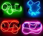 9ft Blue Neon Glowing Strobing Electr...