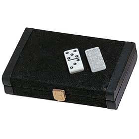 Wood Expressions Double 9 Silver Bckd Dominoes/Case