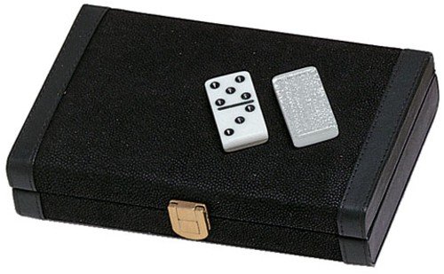 Childrens Toyshop  Toys : Wood Expressions Double 9 Silver Bckd Dominoes/Case