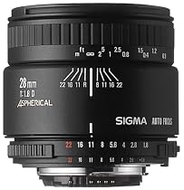 Sigma 28mm F1.8 II Aspherical Lens for Minolta-AF Camera