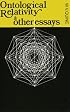 Ontological Relativity