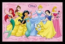 Disney (Pretty As a Princess) Movie Black Wood-Mounted Poster Print (Unframed and Framed also available) - 24" X 36"