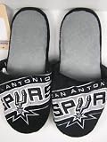 San Antonio Spurs NBA 2011 Big Logo Two Tone Hard Sole Slippers - L