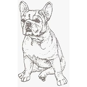 Dog Rubber Stamp - French Bulldog - 1E