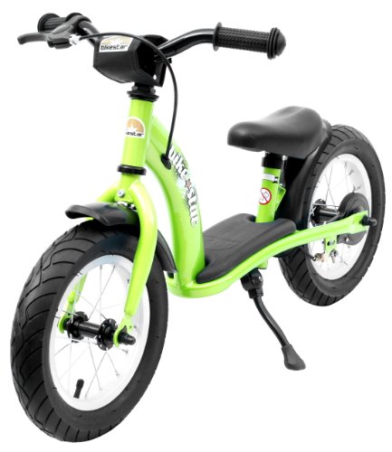 bike*star 30.5cm (12 Inch) Kids Learner Balance Beginner Run Bike Classic - Green