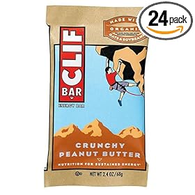 Clif Bar Energy Bar, Crunchy Peanut Butter, 2.4-Ounce Bars, 24 Count