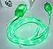 GKG 1 YEAR WARRANTY! 2 PECES IPHONE 6,IPHONE 6 PLUS,Phone 5 LED Charger, Light Up Charging Cable Luminescent light Smart Charger & Sync Cable for Apple iPhone 5 5S 5C IPHONE 6 GREEN