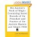 The Ancient's Book of Magic: Containing Secret Records of the Procedure and Practice of the Ancient Masters and Adepts 1940