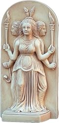 Hecate Greek Triple Goddess Statue