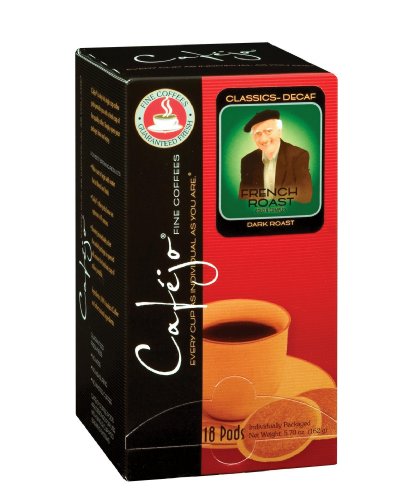 Cafejo CBS1043 Decaf French Roast Coffee Pods 72-Pack With Dark, Bold Flavors Cafejo CBS1043 Decaf French Roast Coffee Pods 72-Pack With Dark, Bold Flavors