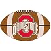 Fanmats Ohio State Buckeyes Football-Shaped Mats