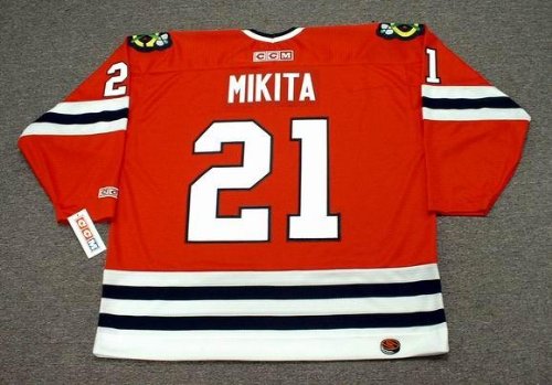Buy STAN MIKITA Chicago Blackhawks CCM Throwback Away Hockey Jersey