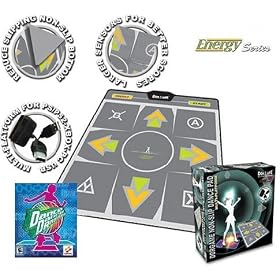 DDR Multi-Platform Super Sensors Energy Non-Slip Dance Pad with free PC game DDR Konami (PS, PS2, Xbox, PC, Mac)