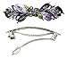 Crystal Flower Barrette YY86800-3purple