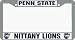 Penn State Nittany Lions Chrome License Plate Frame
