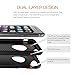 iPhone 6 Plus Case, Slicoo Dual-layer TPU Rubber Protective Carrying Cover Case for iPhone 6 Plus (5.5 inch) (Black)