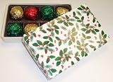 Scott's Cakes Vanilla Fudge Balls 1/2 Pound Holly Box