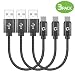 Cellet Short 4 Inch, USB-C Cable, Type-C to USB 3.0 Fast Charging Cord for Power Bank, Battery Case, External Battery Charger use with Note 9/8/5 Galaxy S9/S9 Plus/S8 Nintendo Switch, (3 Pieces)