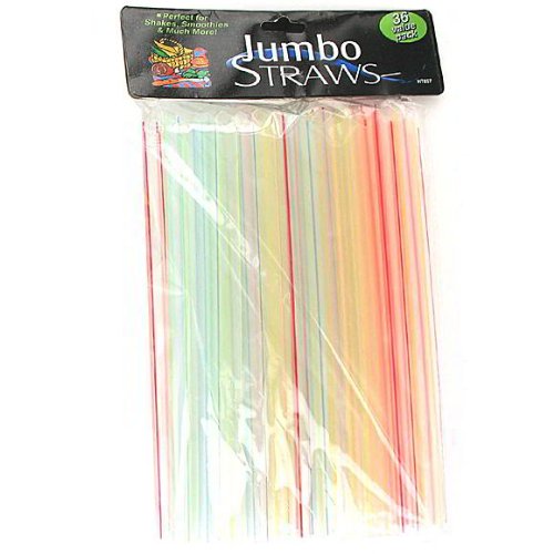 25 Packs of 36 Jumbo Straws