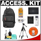 Pentax Digital SLR Camera Sling Bag with Spare D-LI50 Battery + Tripod + Cameta Bonus Accessory Kit for Pentax K20D & K10D Digital SLR Cameras