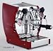 Cuadra Semi-PROfessional Espresso and Cappuccino Machine, Single Group, 1.8 Liter Boiler, Red and Stainless Steel