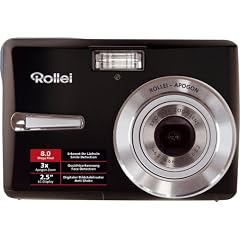 Rollei Compactline 80 Digitalkamera (8 Megapixel, 3-fach opt. Zoom, 6,4 cm (2,5 Zoll) Display) schwarz