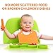Silicone Placemat + plate with 3 built-in dividers + Cup Holder- for baby and toddlers- non-slip -dishwasher safe,microwave safe,BPA Free-90days warranty-Packaging with protection from damage (Green)
