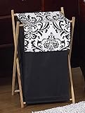 Baby and Kids Clothes Black and White Isabella Laundry Hamper by JoJo